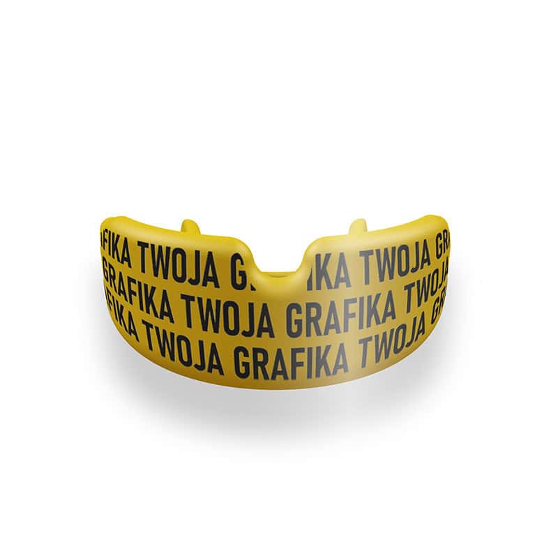 Uniwersalny ochraniacz na zęby SHARKIE BOIL&BITE CUSTOM - Żółty